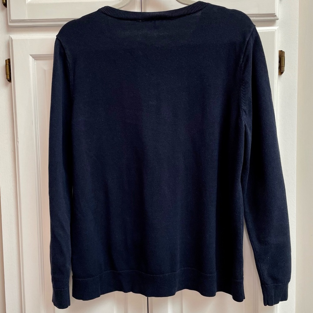 Talbots Black Sweater with Polar Bear Design - Picture 3 of 8
